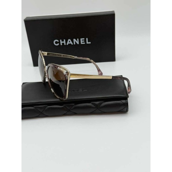 CHANEL Polarized Sunglasses WS12083 Brown – Side‎ Logo – 100% Authentic – Women main image 15